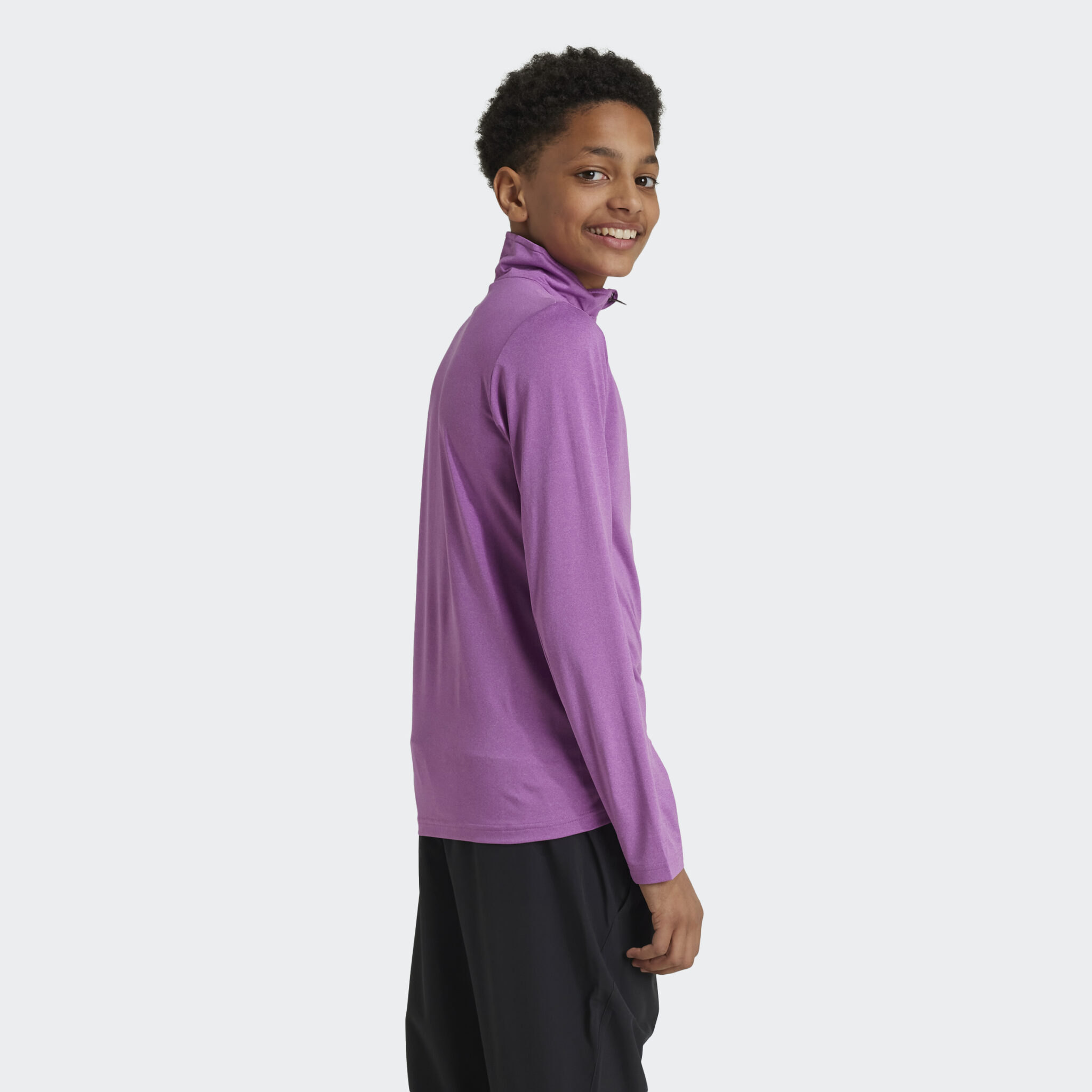 Adidas Hea 1/2 Zip Bleik Peysa Barna - Image 6