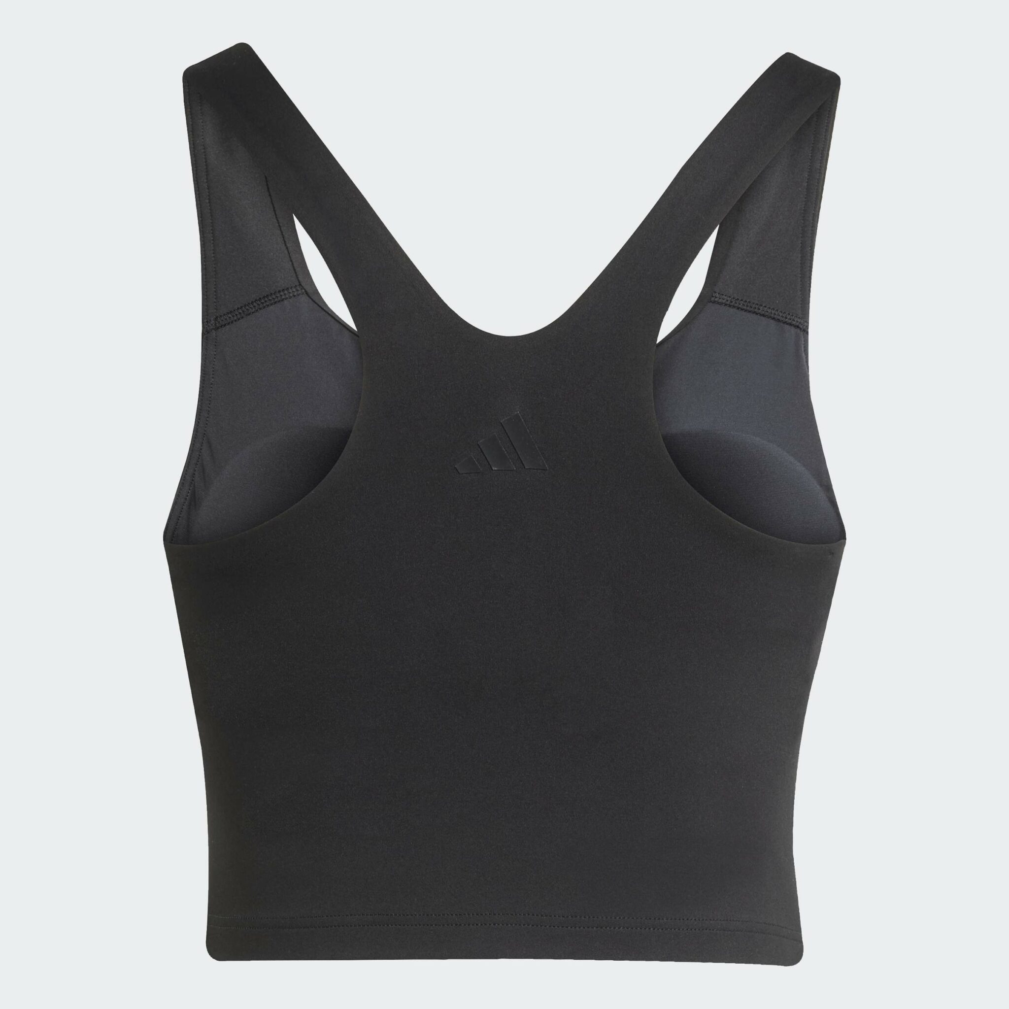 adidas All Me Medium Support Bra Tank Top - Black - Image 3