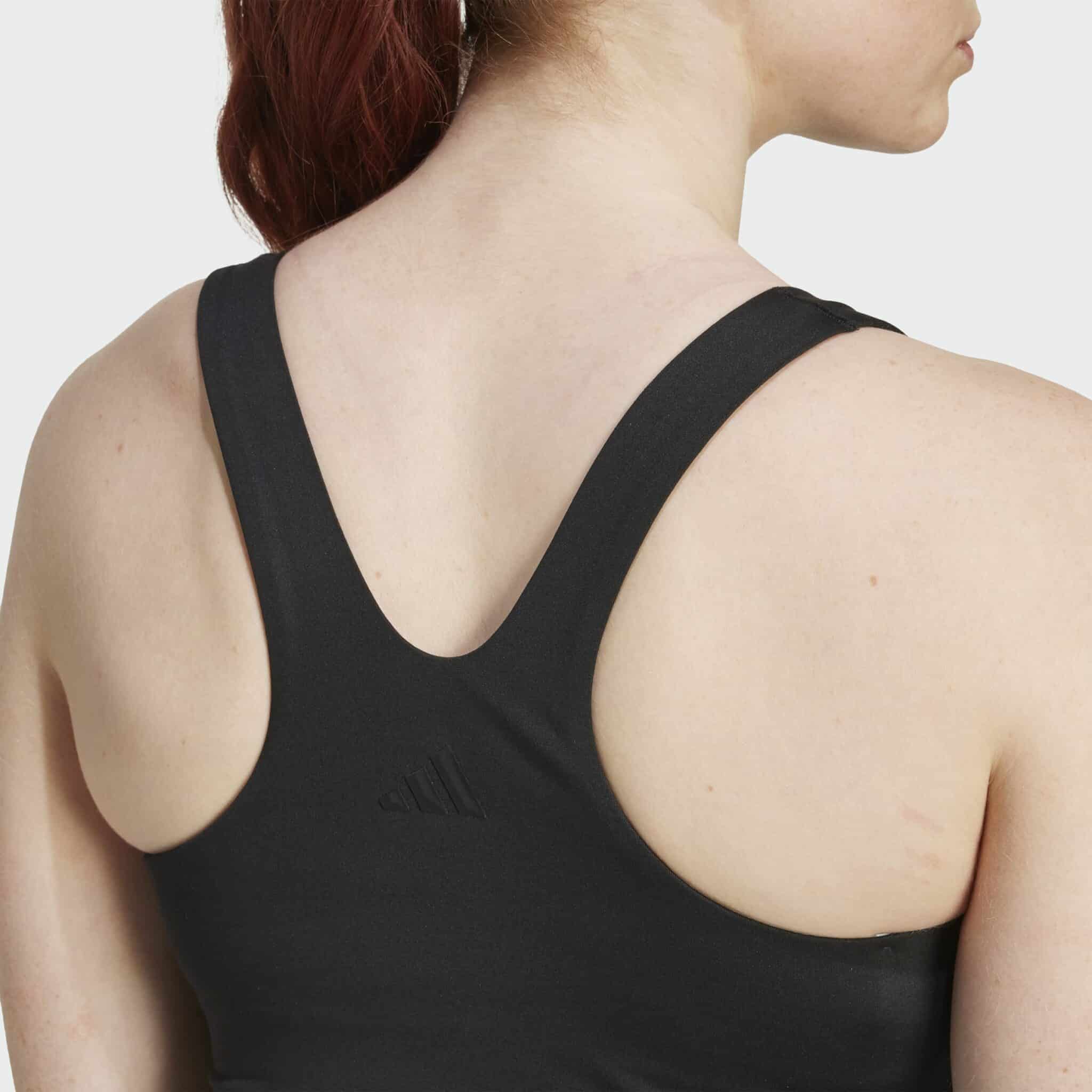 adidas All Me Medium Support Bra Tank Top - Black - Image 8