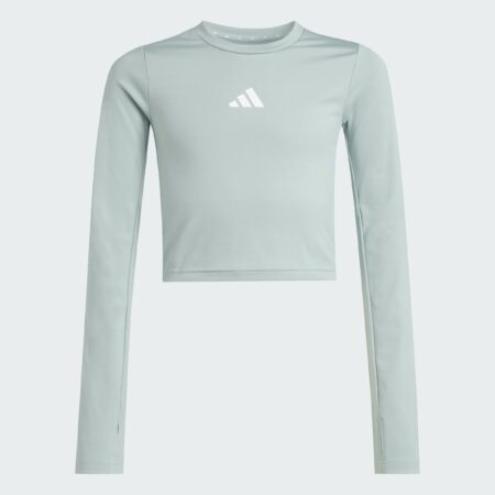 Adidas TECHFIT Long-Sleeve Crop Stelpubolur