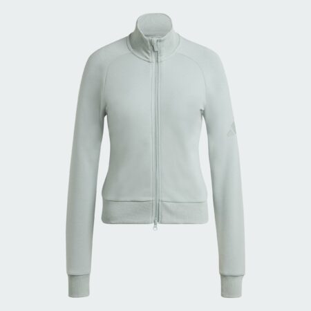 Adidas Green Soft Lux Slim Track Top Dömu Peysa