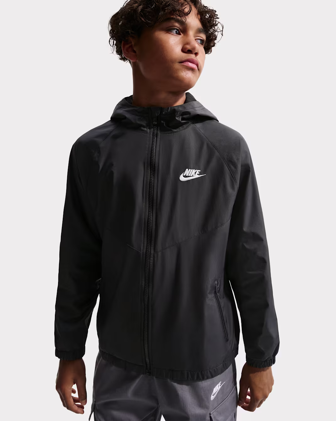 Nike Sportswear Windrunner Big Kids Hooded Repel Jacket - Image 5