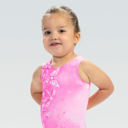 GK GKids Blush Bows Tank Leotard fimleikabolur