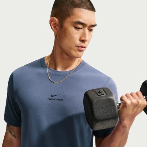 Nike Pro Dri-Fit stuttermabolur herra - Image 3