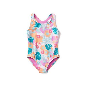 Girls Printed Racerback One Piece Pink