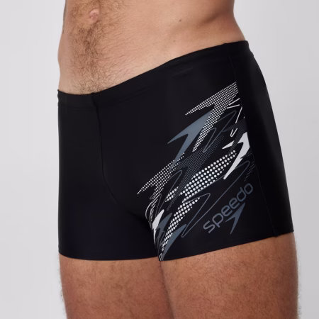 Speedo herra  - Mens Medley Logo Aquashort Grey/Black