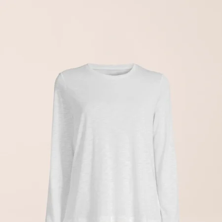 CASALL SOFT TEXTURE LONG SLEEVE WHITE
