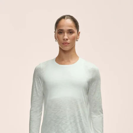 CASALL SOFT TEXTURE LONG SLEEVE MISTY GREEN