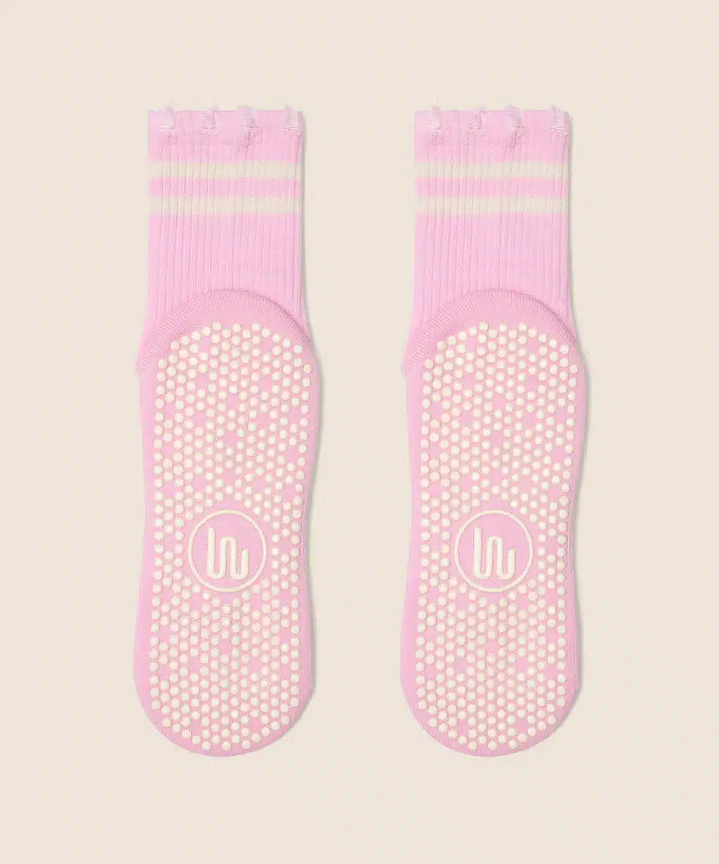 Move Active Crew Grip Socks - Edgy Cool Pink - Image 5