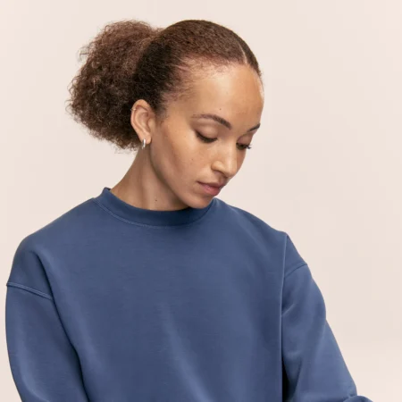CASALL Peachy Crew Neck - Blue Shadow