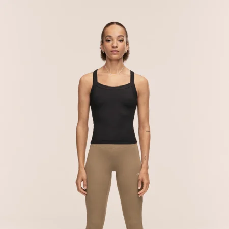 Casall Defined Rib Tank - Black