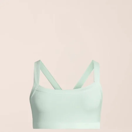 Casall Defined Rib Sport Top - Misty Green