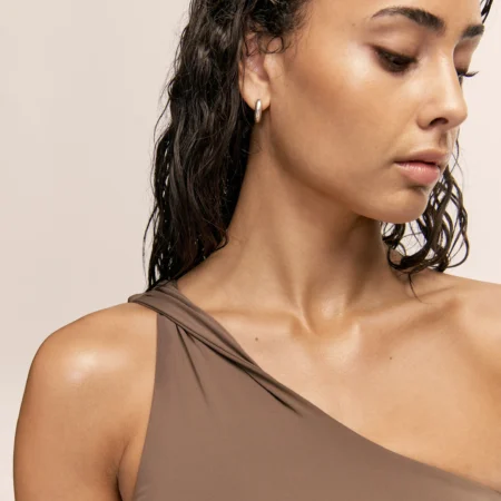 CASALL TWIST BIKINI TOP - WARM KHAKI