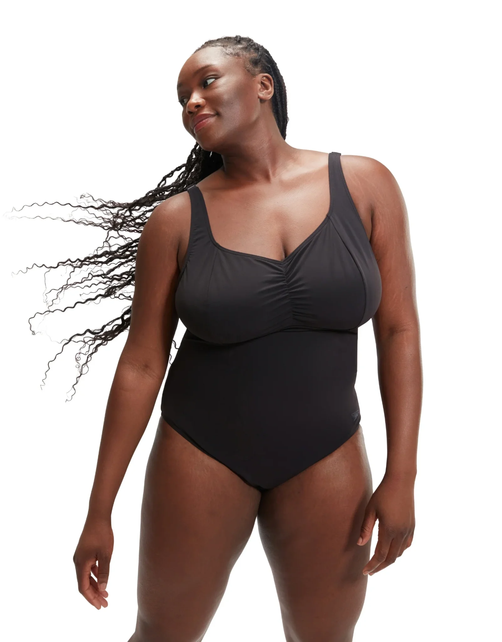 Womens Plus Shaping AquaNite One Piece Black - Image 2
