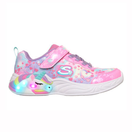 Skechers Unicorn Dreams - Heart Sparkles Ljósaskór