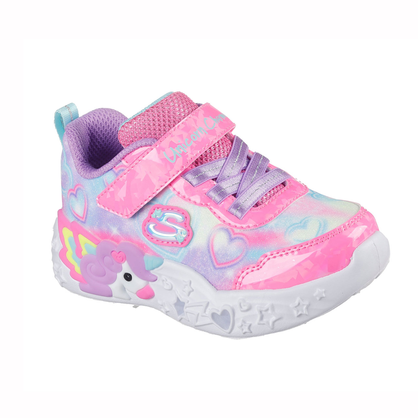 Skechers Unicorn Charmer - Lil Heart Sparkles Ljósaskór Toddler
