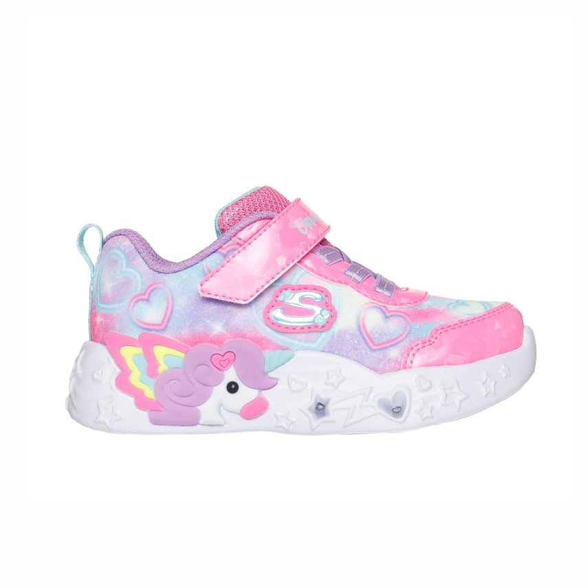Skechers Unicorn Charmer - Lil Heart Sparkles Ljósaskór Toddler - Image 2