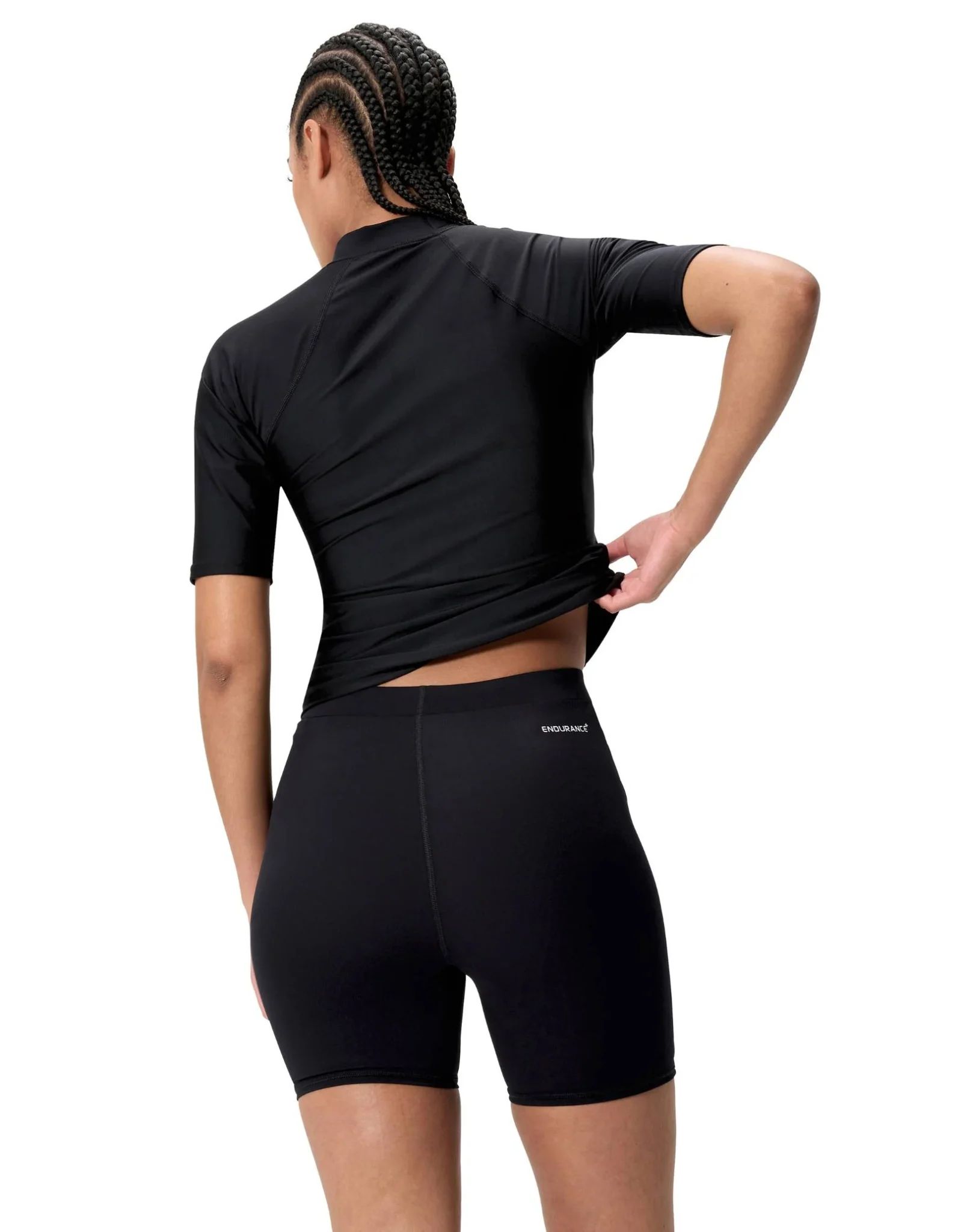Speedo Womens Endurance+ Swim Short - Black - Image 4