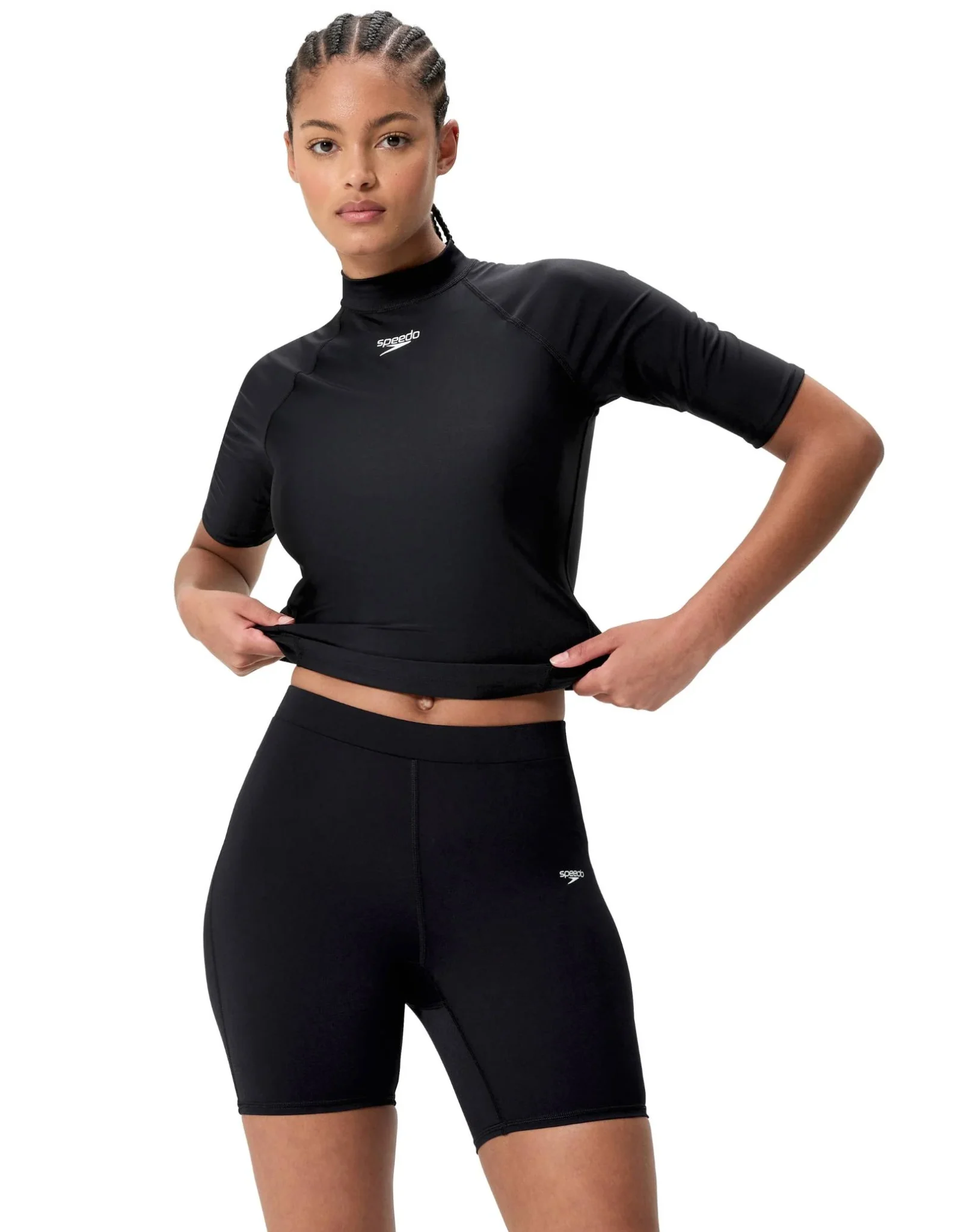 Speedo Womens Endurance+ Swim Short - Black