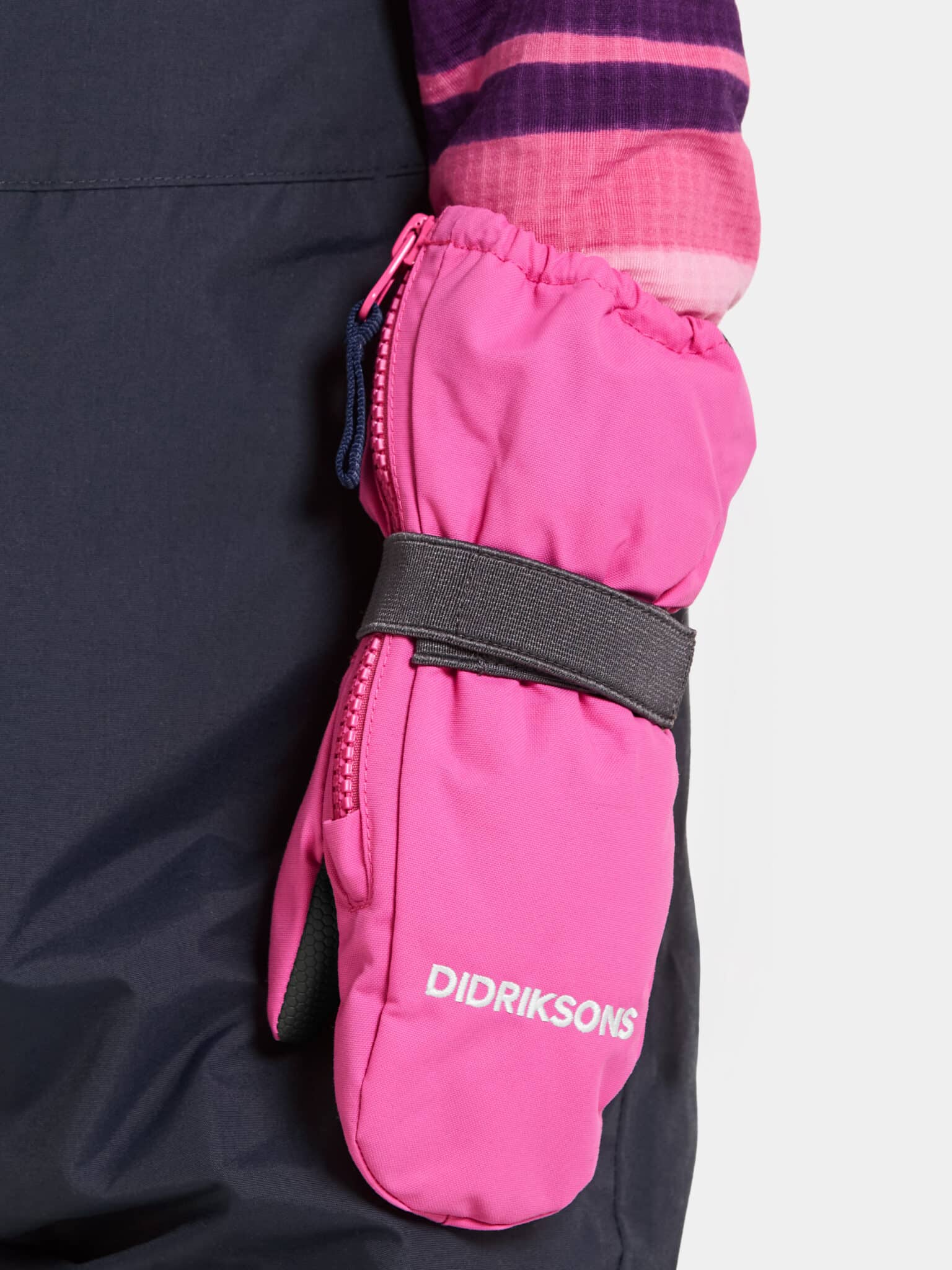 Didriksons Biggles Zip Mitten Barnavettlingar Bleikir