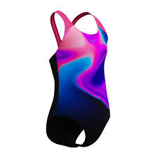 SPEEDO SUNDBOLUR BARNA JF-PRINT SPLASHBACK ONE PIECE-Pink black