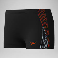 Speedo barnasundskýla PLACEMENT AQUASHORT-Black red