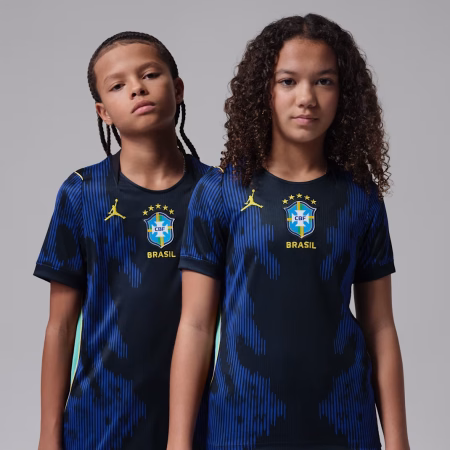Nike Brazil 2026 Stadium Away Older Kids Jordan Dri-FIT Football Replica Shirt