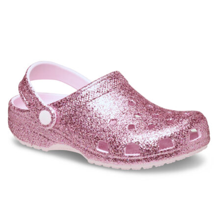 Crocs Classic Clog Chunky Glitter Bleikir Toddler
