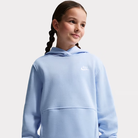 Nike Older Kids Club Hoodie - Blue