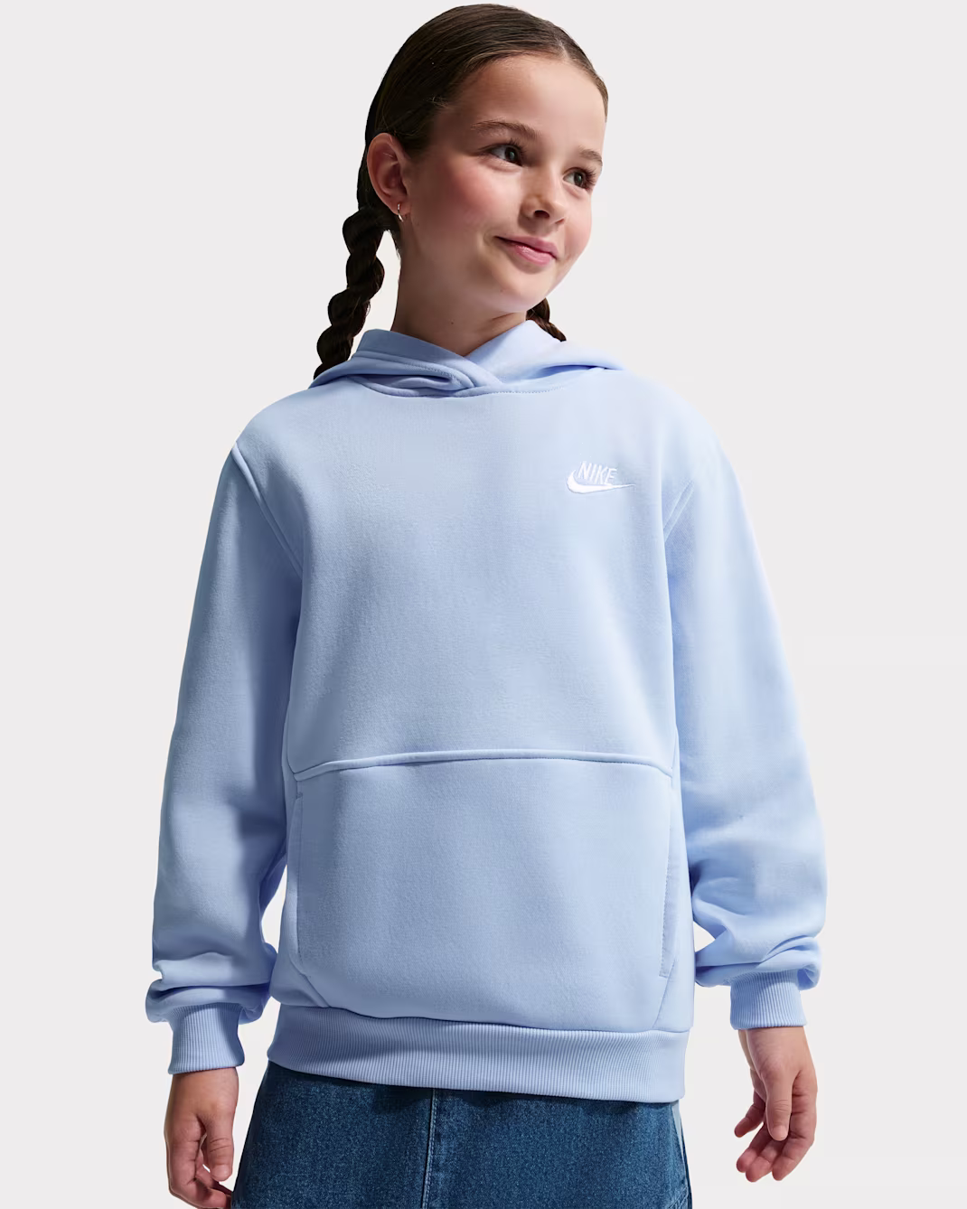 Nike Older Kids Club Hoodie - Blue