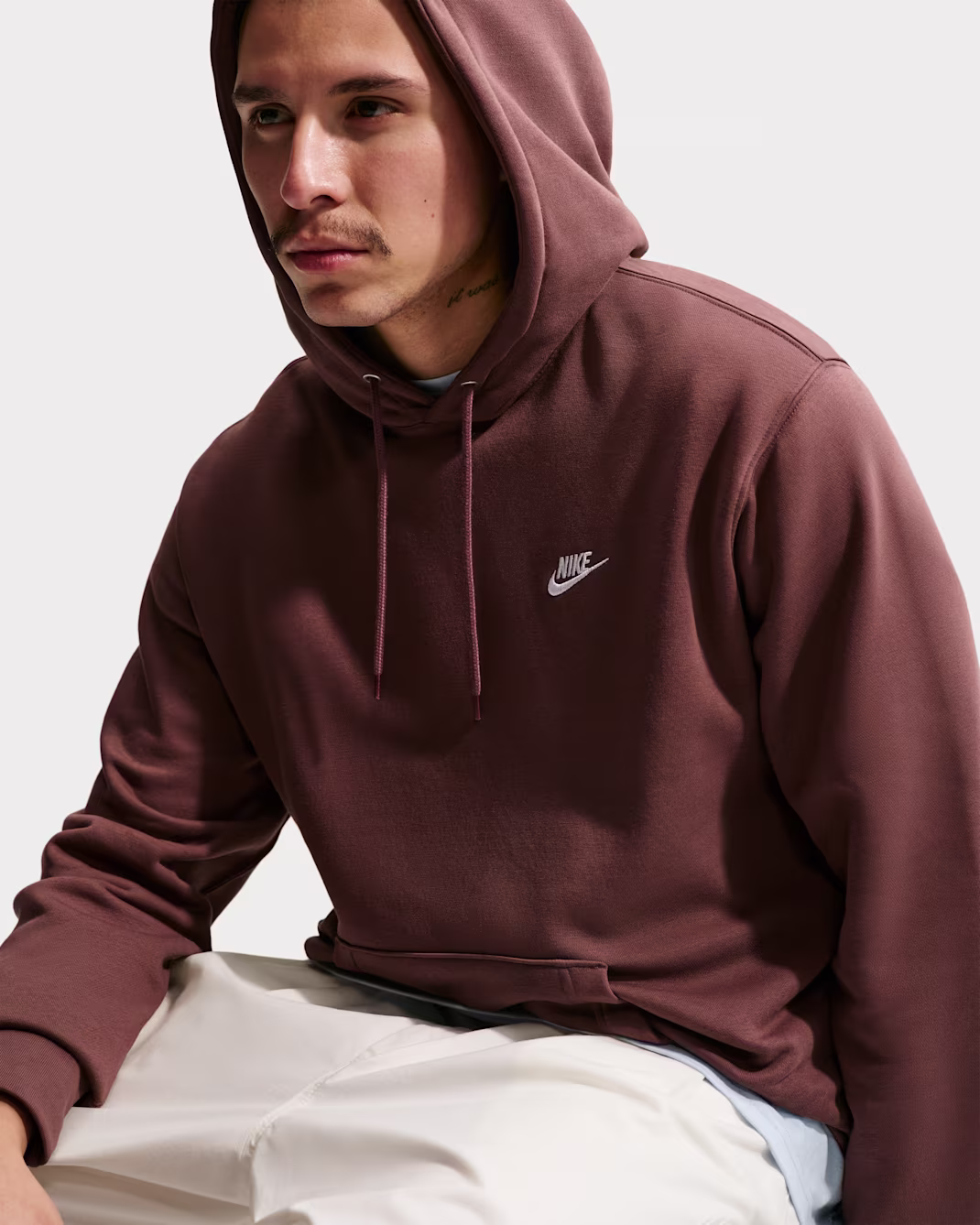 Nike Club Mens Pullover Fleece Hoodie - Image 4