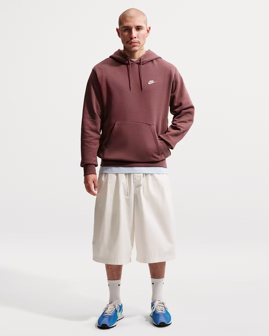 Nike Club Mens Pullover Fleece Hoodie - Image 3