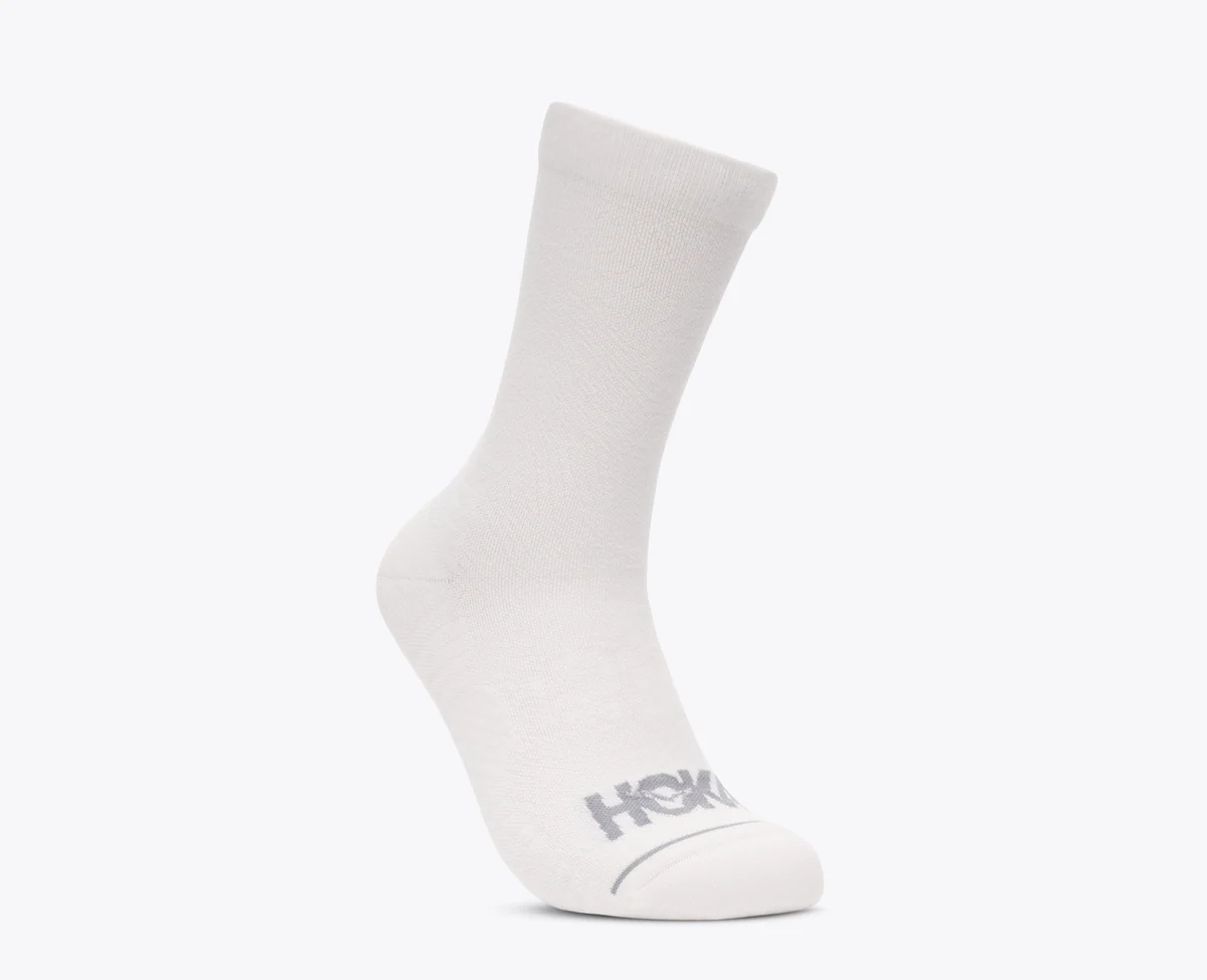Hoka Crew Run Sock 3-Pack U sokkar HVÍTIR - Image 3