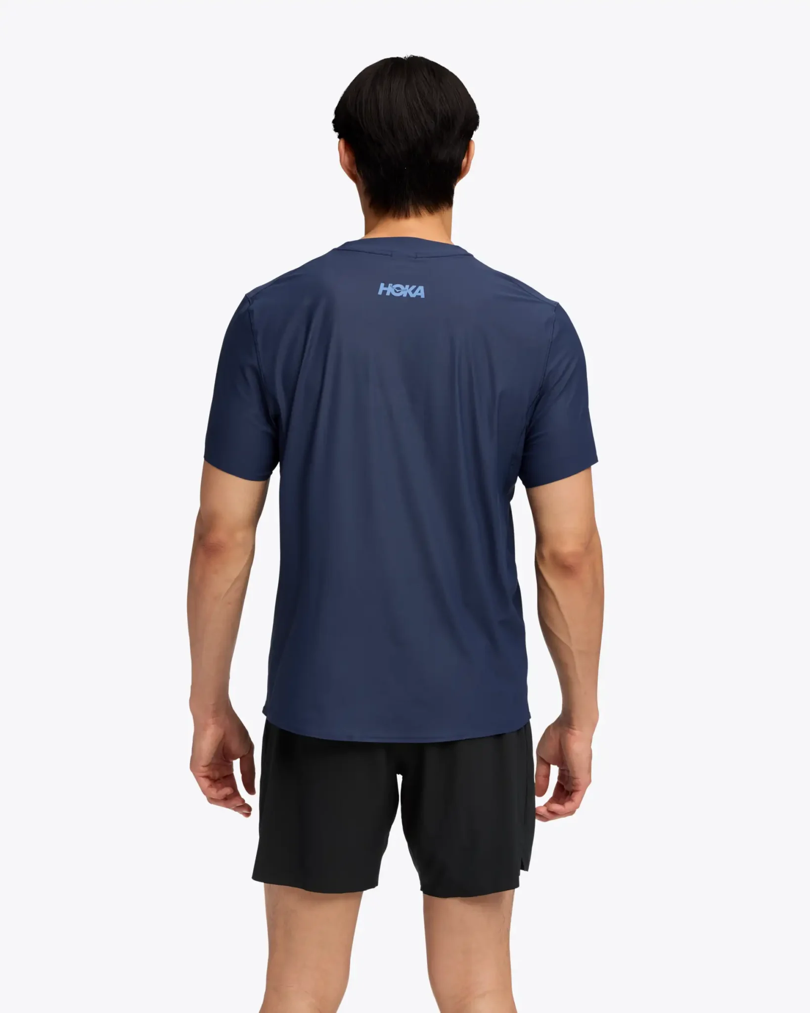 Hoka Airolite Short Sleeve 2.0 stuttermabolur navy - Image 5