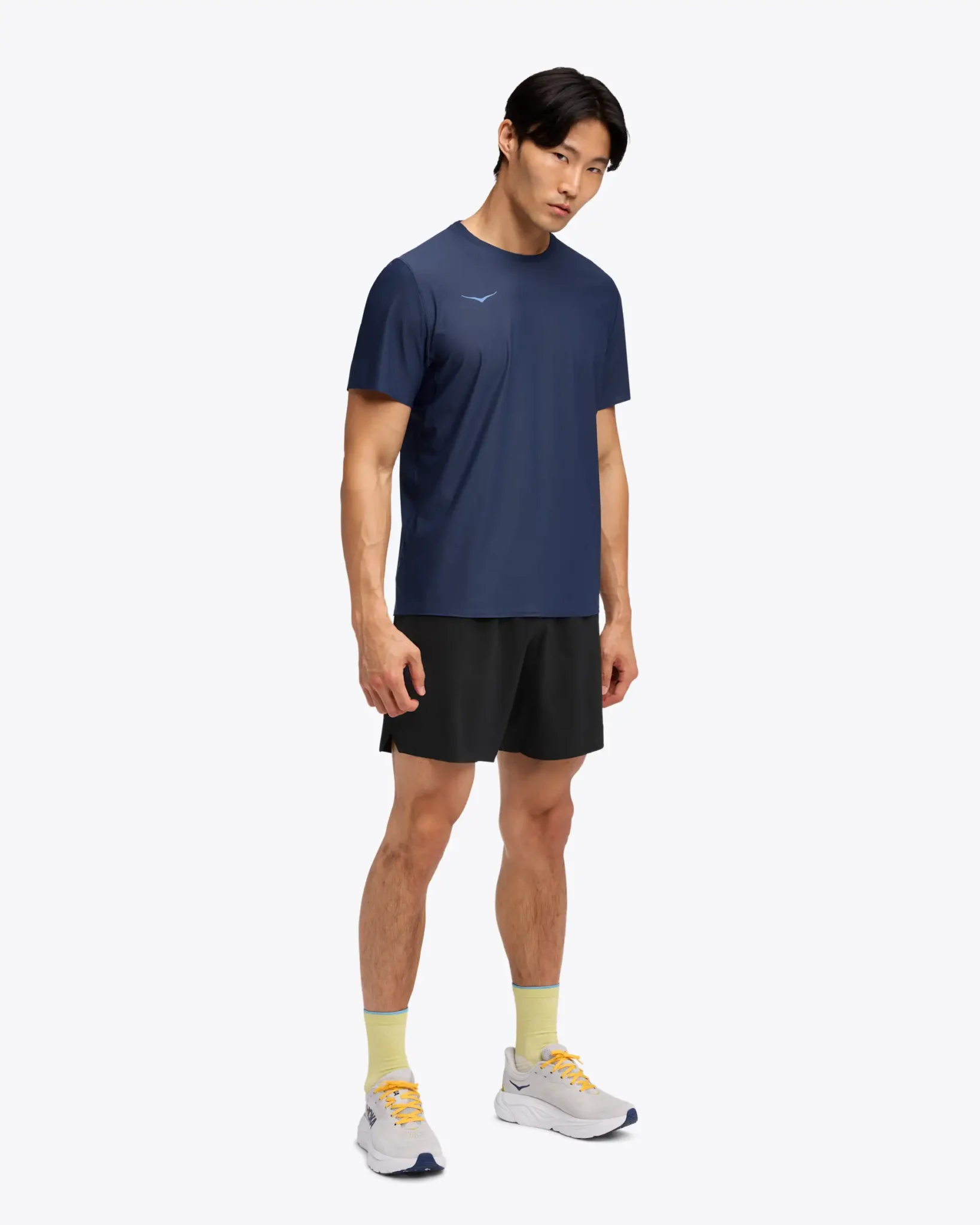 Hoka Airolite Short Sleeve 2.0 stuttermabolur navy - Image 4