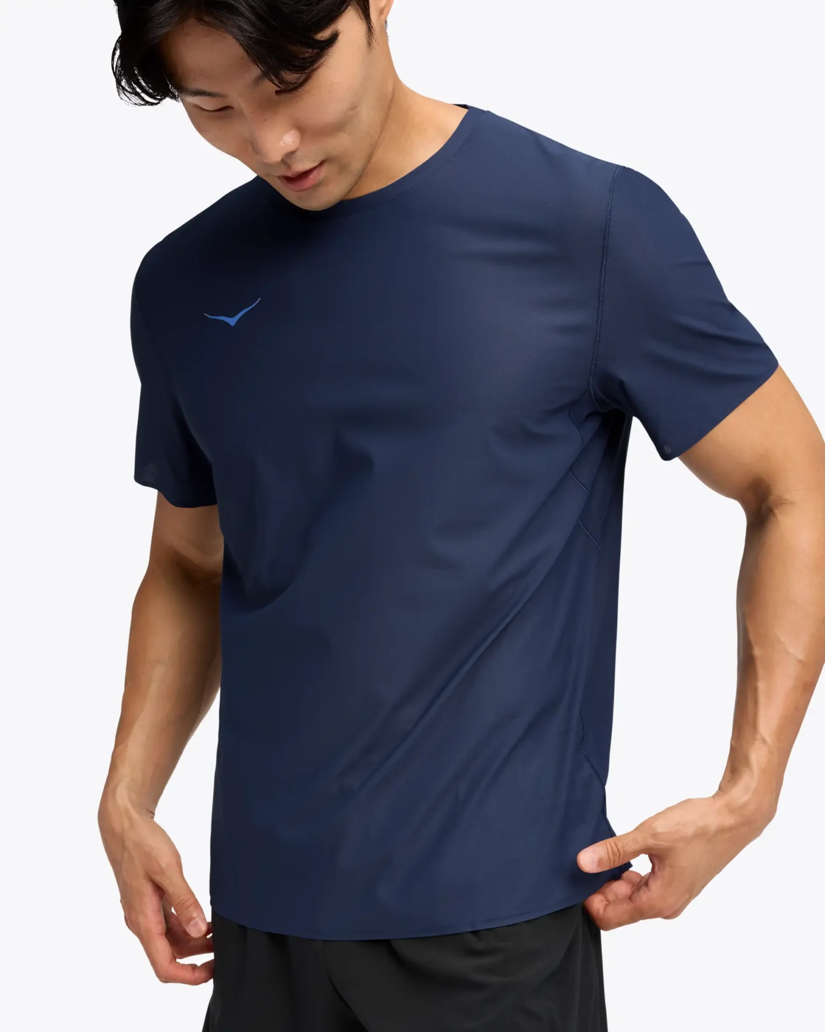 Hoka Airolite Short Sleeve 2.0 stuttermabolur navy - Image 3