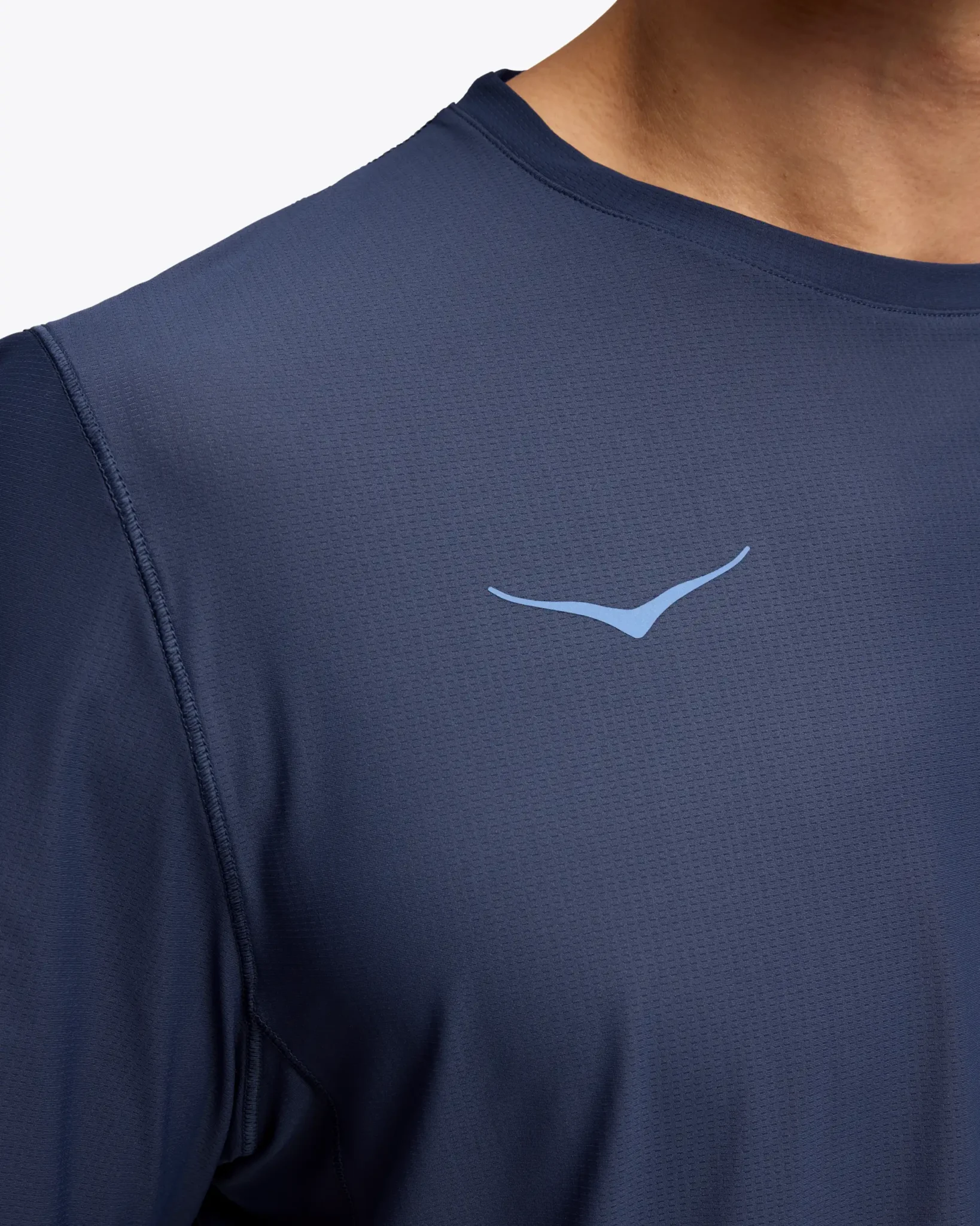 Hoka Airolite Short Sleeve 2.0 stuttermabolur navy - Image 2