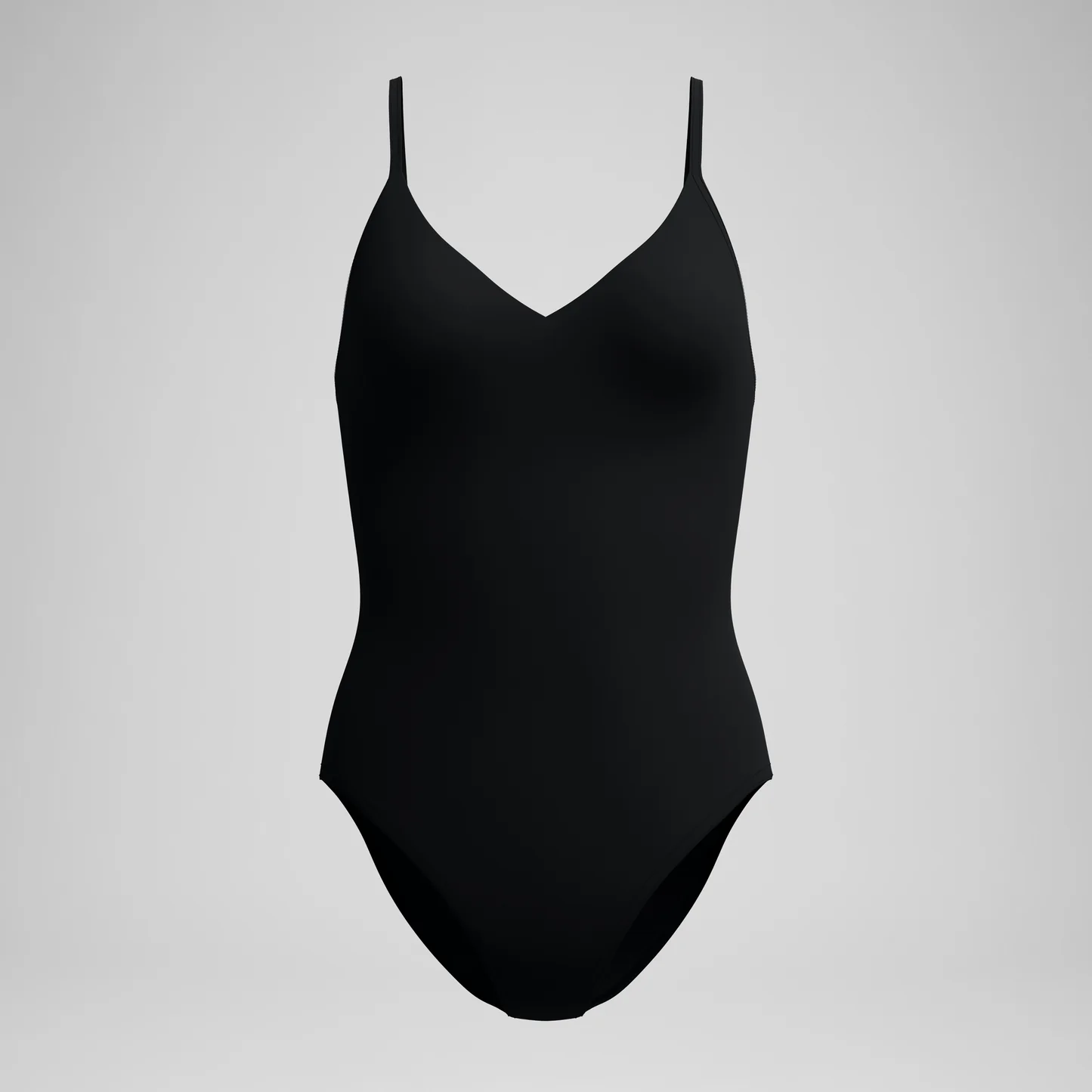 SPEEDO DÖMU SOLID V-NECK ONE PIECE-Black - Image 6