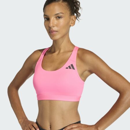 Adidas Optime Essentials Workout Medium Support Bra - Lucid Pink