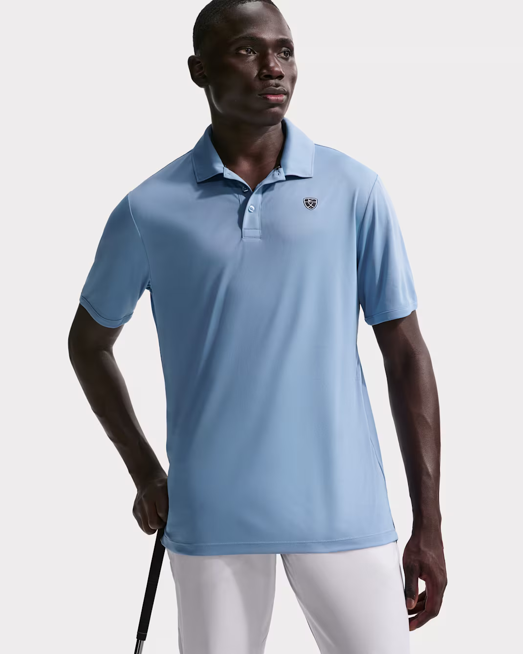 NIKE GOLF MENS POLO SHIRT BLUE - Image 3