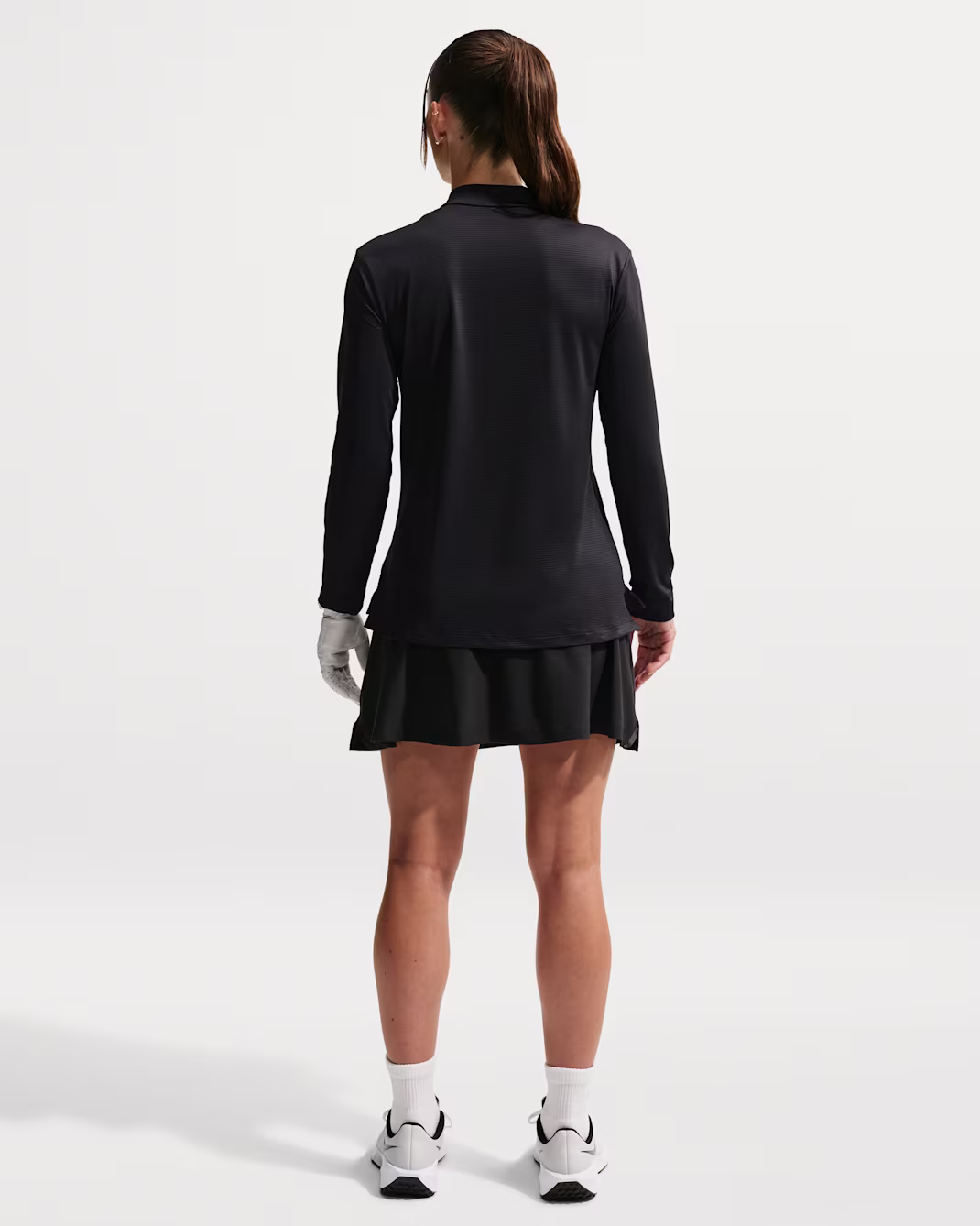 NIKE WOMENS DRI-FIT VICTORY GOLF TOP SVARTUR - Image 5