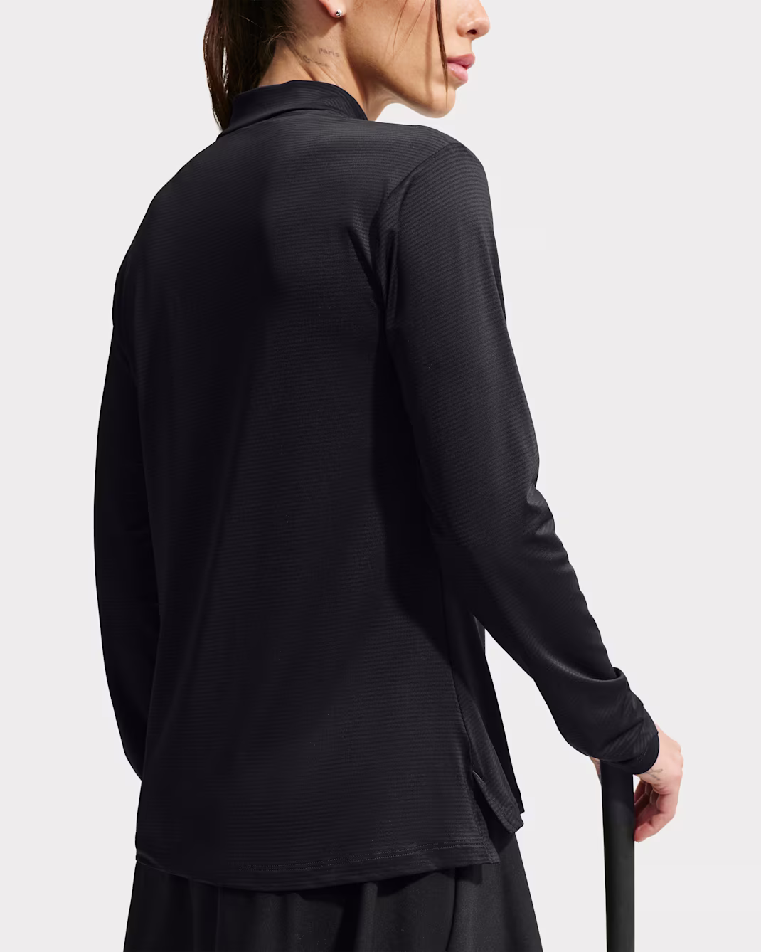 NIKE WOMENS DRI-FIT VICTORY GOLF TOP SVARTUR - Image 3