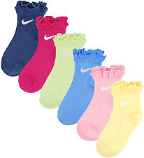 Nike 6pack sokkar með blúndu litir. stærð 23.5-27