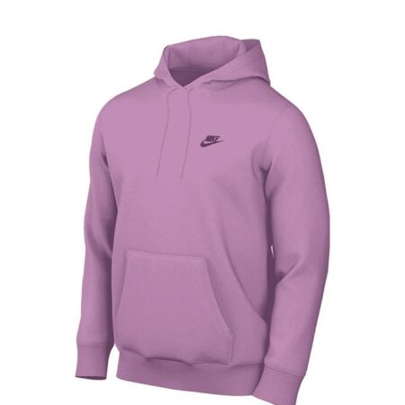 Nike Club Pullover Fleece Hettupeysa Bleik