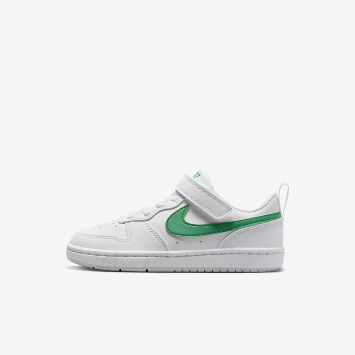 NIKE COURT BOROUGH LOW RECRAFT (PS) HVÍTIR M. GRÆNU