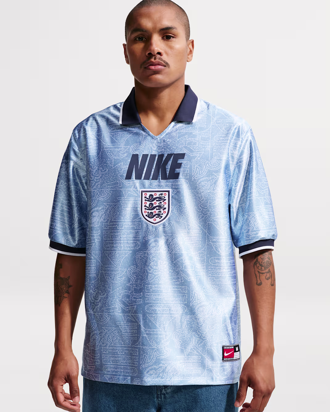 England Energy Mens Nike Dri-FIT Short-Sleeve Soccer Top - Image 2