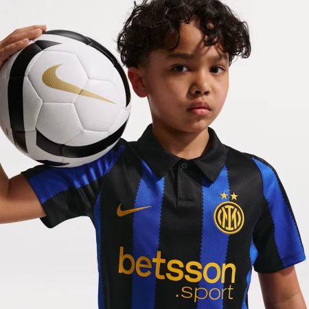 Inter Milan 2026/27 Stadium Home Big Kids Nike Dri-FIT Soccer Replica Jersey