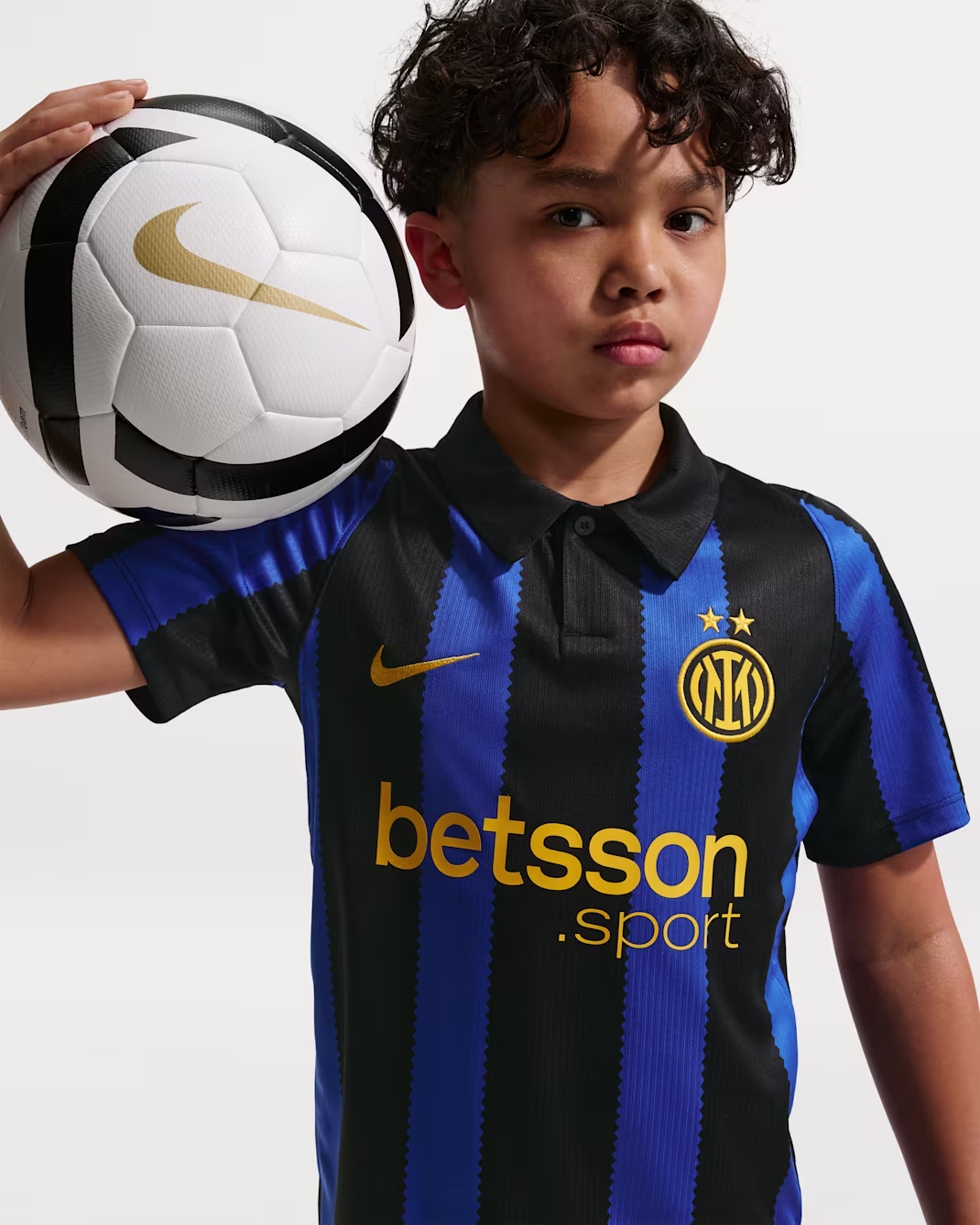 Inter Milan 2026/27 Stadium Home Big Kids Nike Dri-FIT Soccer Replica Jersey