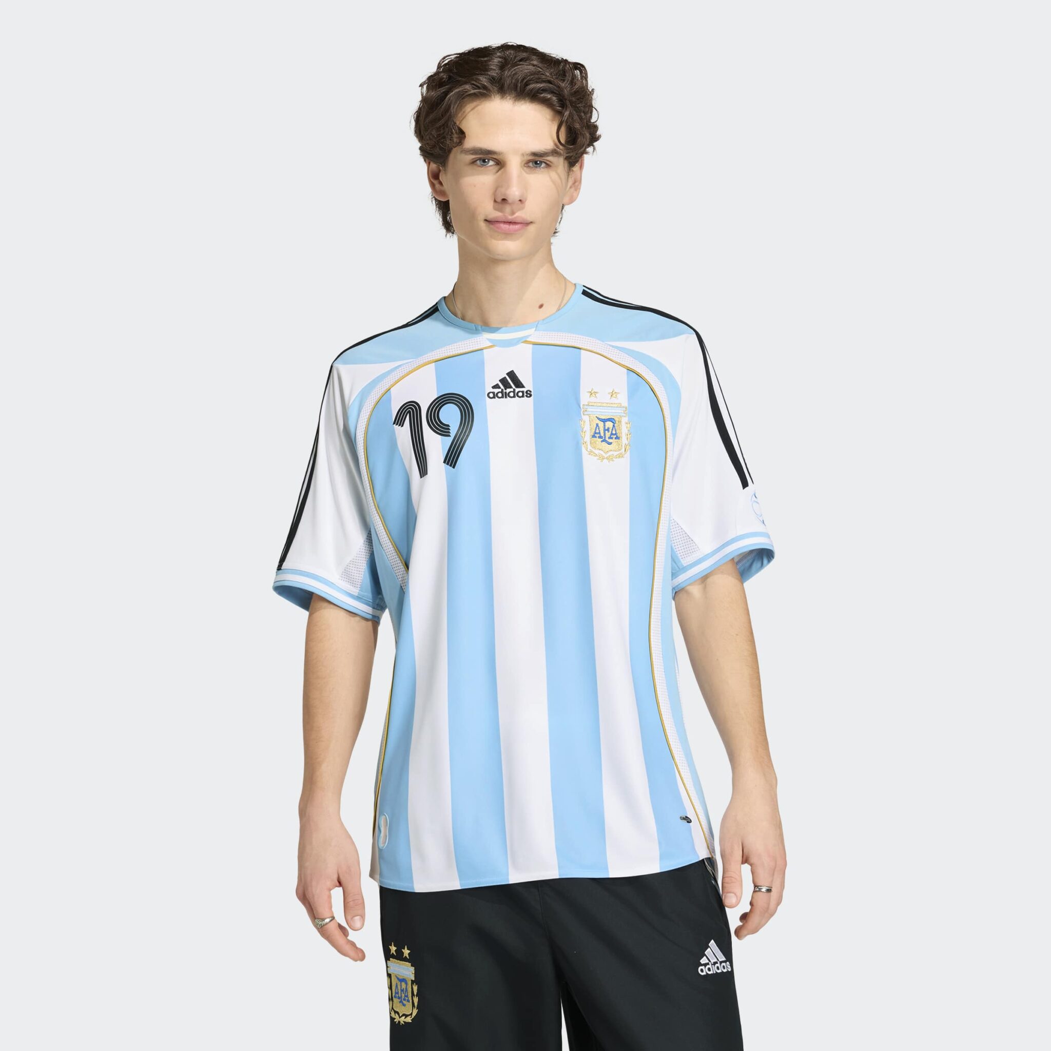 ADIDAS ORIGINAL Argentina Home Jersey WorldCup 2006 Messi white - Image 9