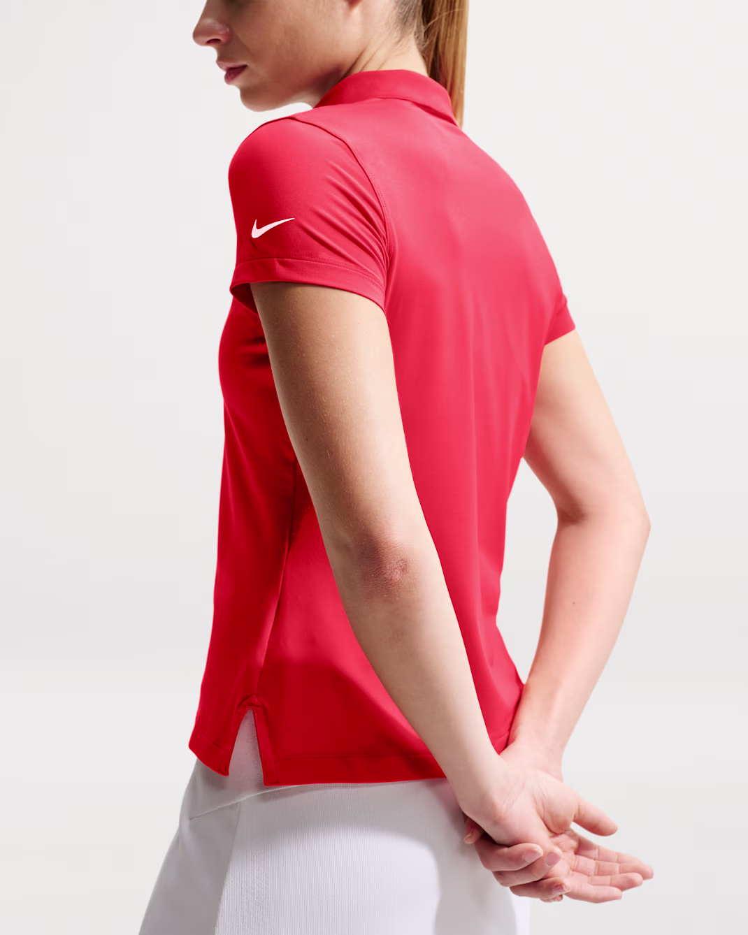 Nike Golf Club Womens Dri-FIT UV Short-Sleeve Golf Polo - Image 4